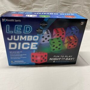 LED Jumbo Dice Set - Multicolor